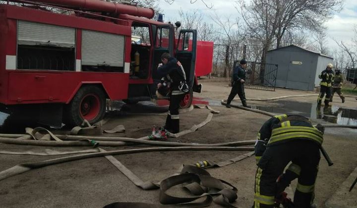 На Одесской киностудии прошли плановые учения по пожарной безопасности.